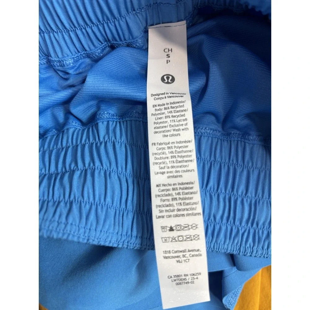 Lululemon Blue Women's Running Shorts Drawstring 2.5